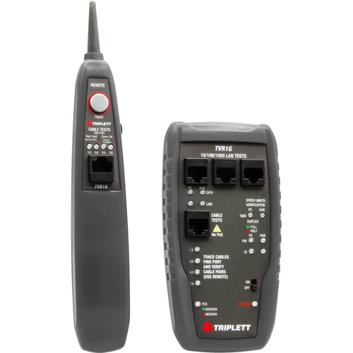 Triplett TVR1G 10/100/1000/1000 Mb/s LAN Network Tester