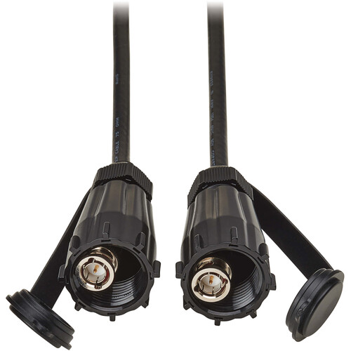 Tripp Lite Rigid Industrial RF Coaxial Cable with BNC Connectors (10' Black)