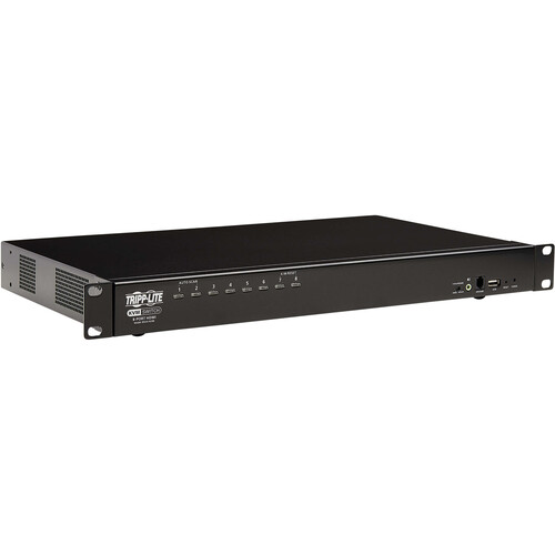 Tripp Lite 8-Port HDMI/USB KVM Switch with Audio/Video and USB Peripheral Sharing (1 RU)