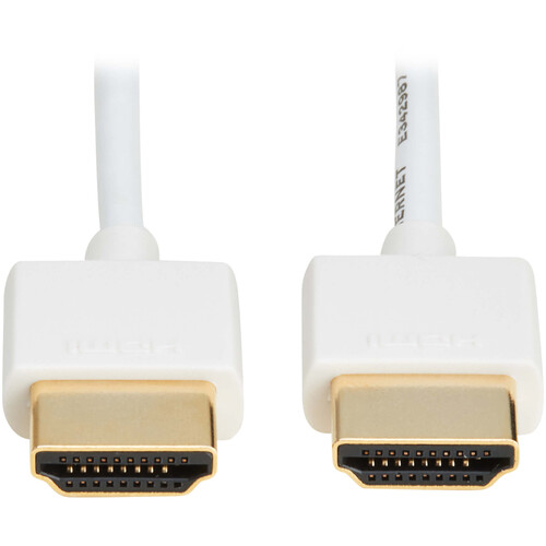 Tripp Lite Slim High-Speed HDMI Cable with Ethernet (6' White)