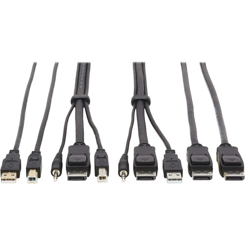 Tripp Lite P783-006-DPU 3-in-1 DisplayPort USB and 3.5mm Audio KVM Cable Kit