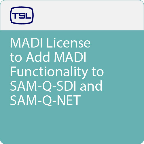TSL MADI License to Add MADI Functionality to SAM-Q-SDI & SAM-Q-NET