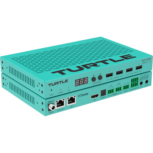 Turtle AV Chazy 4K RX Dante AV-A HDMI Decoder