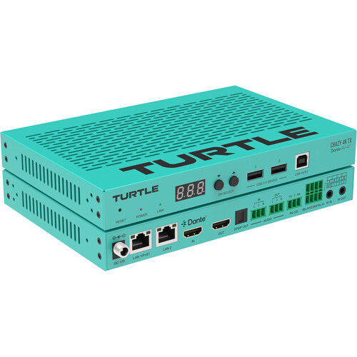 Turtle AV Chazy 4K TX Dante AV-A HDMI Encoder