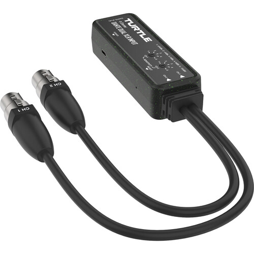Turtle AV Dual-Channel Analog Female XLR Input to Dante Adapter