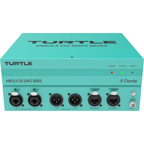 Turtle AV Mineola 2x2 Dante Audio Bridge