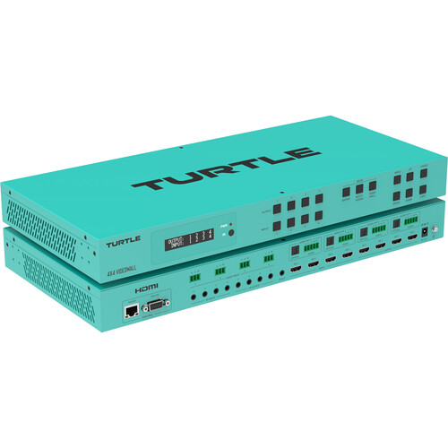 Turtle AV 4x4 4K60 Video Wall Matrix & Multiviewer