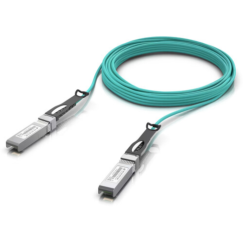 Ubiquiti Unifi 10G SFP+ Long-Range Direct Attach Fiber Optic Cable (Aqua 32.8')