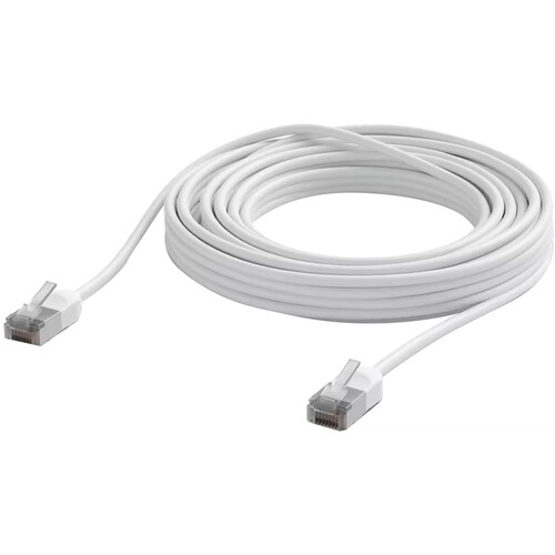 Ubiquiti UniFi Premium Cat 6a Ethernet Outdoor Patch Cable (49.2' White)