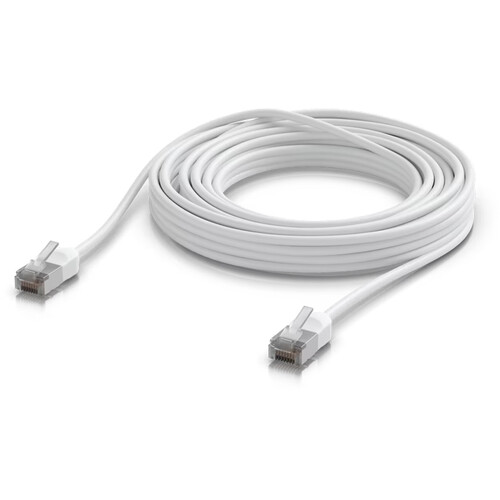 Ubiquiti UniFi Premium Cat 6a Ethernet Outdoor Patch Cable (26.2' White)