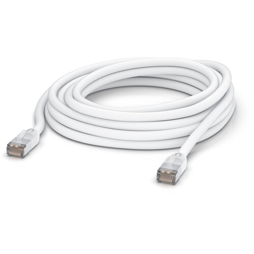 Ubiquiti UniFi Cat 5e Ethernet Outdoor Patch Cable (26.2' White)