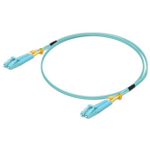 Ubiquiti Multimode LC Fiber Optic Patch Cable (6.6' Aqua)