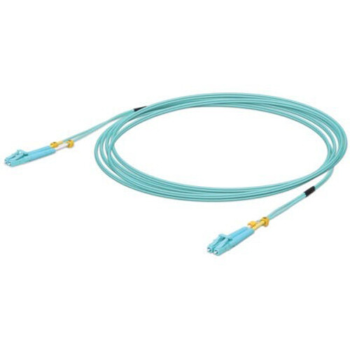 Ubiquiti Multimode LC Fiber Optic Patch Cable (9.8' Aqua)