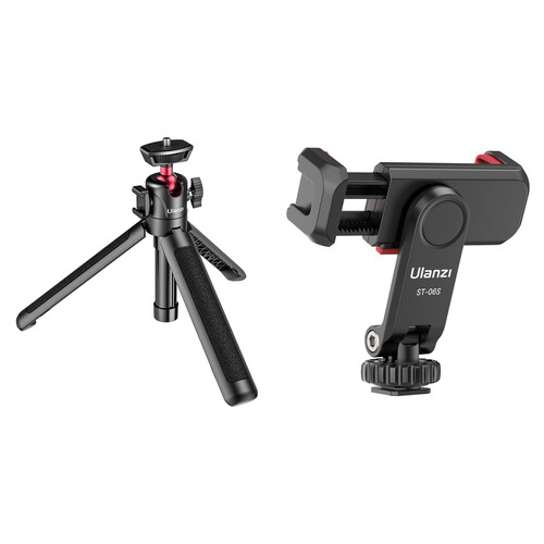 Ulanzi MT-16 Extendable Tripod with Ball Head and ST-06S Smartphone Holder