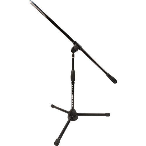 Ultimate Support PRO-R-T-SHORT-F Pro Series R Mic Stand with 1/4-Turn Clutch Plastic Tripod Base/Short Height/Fixed Boom