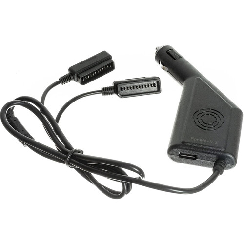 Ultimaxx Dual-Battery Car Charger with USB for DJI Mavic 2 Pro/Zoom