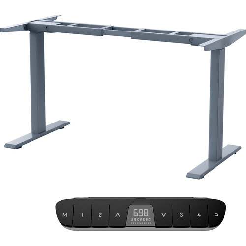 Uncaged Ergonomics Electric Standing Desk Legs Base (Grey) RUG