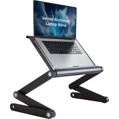 Uncaged Ergonomics WorkEZ Executive Laptop Stand (Black) WEEB