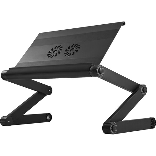 Uncaged Ergonomics WorkEZ Executive Laptop Stand with 3 USB Ports and 2 Cooling Fans (Black)
