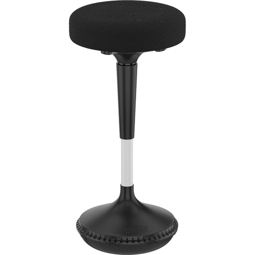 Uncaged Ergonomics Wobble Stool with Round Seat (Black Fabric)