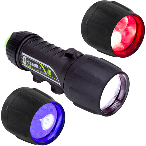 Underwater Kinetics Aqualite MULTI Reef Explorer Rechargeable Dive & Video Light (Red Button)