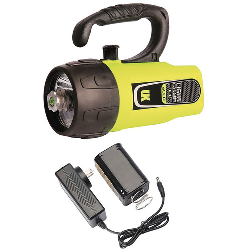 Underwater Kinetics Light Cannon eLED L1 Rechargeable Dive Light with Lantern Grip (Safety Yellow Box)