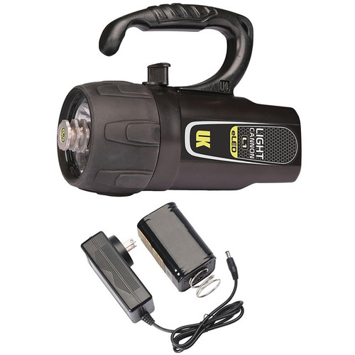 Underwater Kinetics Light Cannon eLED L1 Rechargeable Dive Light with Lantern Grip (Black Box)