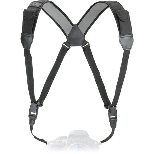 USA GEAR TrueSHOT Camera Chest Harness Strap (Black)