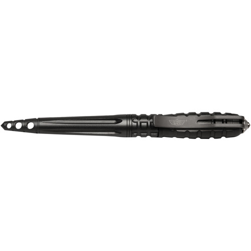 UZI Tactical Pen Ultra Durable Aircraft Aluminum Refillable Glass Breaker Tactical Pen Carbide Tip Glass Breaker Striking Point, Gun Metal