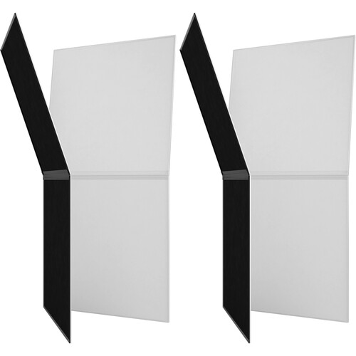 V-FLAT WORLD Foldable V-Flat 2.0 (Black/White 2-Pack)
