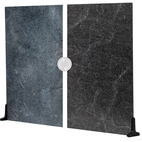 V-FLAT WORLD Duo-Board Double-Sided Background (Ocean Slate / Black Slate 30 x 40