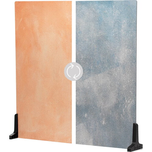 V-FLAT WORLD Duo-Board Double-Sided Background (Coral Wash / 90's Blues 24 x 24