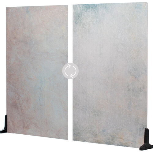 V-FLAT WORLD Duo-Board Double-Sided Background (Rose Hue / Washed Pigment 30 x 40