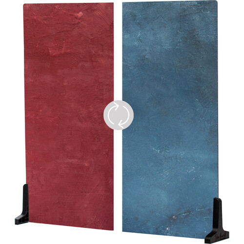 V-FLAT WORLD Duo-Board Double-Sided Background (Cobalt Blueberry / Cranberry Crimson 24 x 24