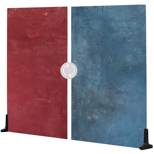 V-FLAT WORLD Duo-Board Double-Sided Background (Cobalt Blueberry / Cranberry Crimson 30 x 40