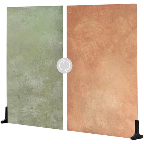 V-FLAT WORLD Duo-Board Double-Sided Background (French Clay / Terra-Cotta Blush 30 x 40