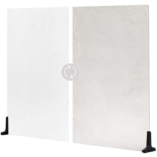 V-FLAT WORLD Duo-Board Double-Sided Background (Raw Concrete / Vintage Plaster 30 x 40