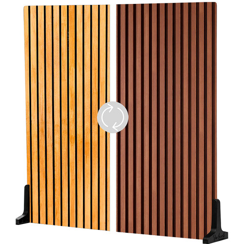 V-FLAT WORLD Duo-Board Double-Sided Background (Wood Slats Light/Wood Slats Dark 24 x 24