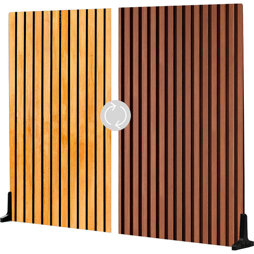 V-FLAT WORLD Duo-Board Double-Sided Background (Wood Slats Light/Wood Slats Dark 30 x 40