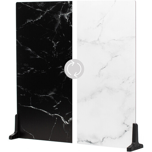 V-FLAT WORLD Duo-Board Double-Sided Background (Onyx Marble / Alpine Marble 24 x 24
