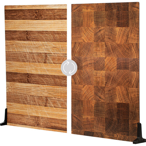 V-FLAT WORLD Duo-Board Double-Sided Background (Aged Cutting Board / Butcher's Board 30 x 40