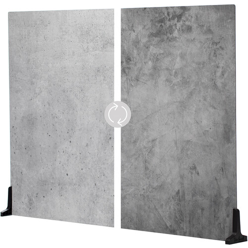 V-FLAT WORLD Duo-Board Double-Sided Background (Iced Concrete / Midnight Cement 30 x 40