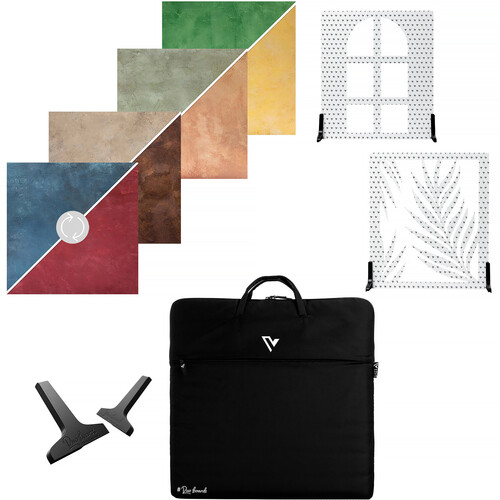 V-FLAT WORLD Duo-Board Double-Sided Background Kit (Textured 24 x 24