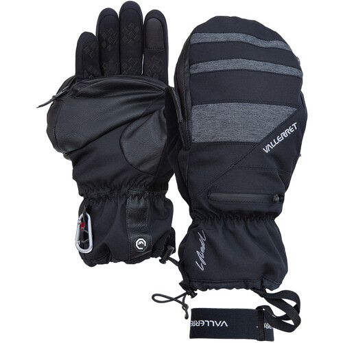 Vallerret Skadi Zipper Mitt PSP Gloves (Black X-Small)