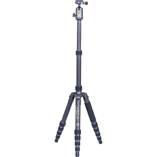 Vanguard VEO 3 GO 265HCB Carbon Fiber Tripod/Monopod with BH-120 Ball Head Smartphone Connector and Bluetooth Remote