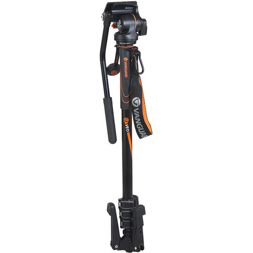 VANGUARD 4-Section Aluminum Monopod with 2 Way Video Panhead, 13.2lbs Load Capacity, 60-65" Maximum Height