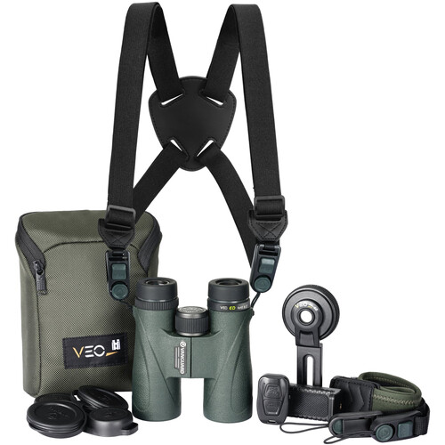 Vanguard 8x42 VEO ED Binoculars with Quick-Detach Strap Harness & Digiscoping Adapter