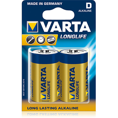 Varta High-Energy D Alkaline Batteries (2 Pack) V4920121412 B&H