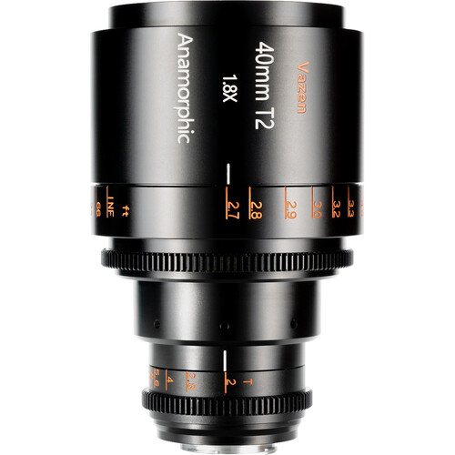 Vazen 40mm T2 1.8x Anamorphic Lens (RF Mount Amber Flare)