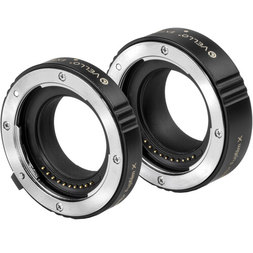 Vello Deluxe Auto Focus Extension Tube Set for FUJIFILM X-Mount Version II